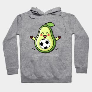 Avocado Soccer, Fun, Kawaii, Futbol, Humor Hoodie